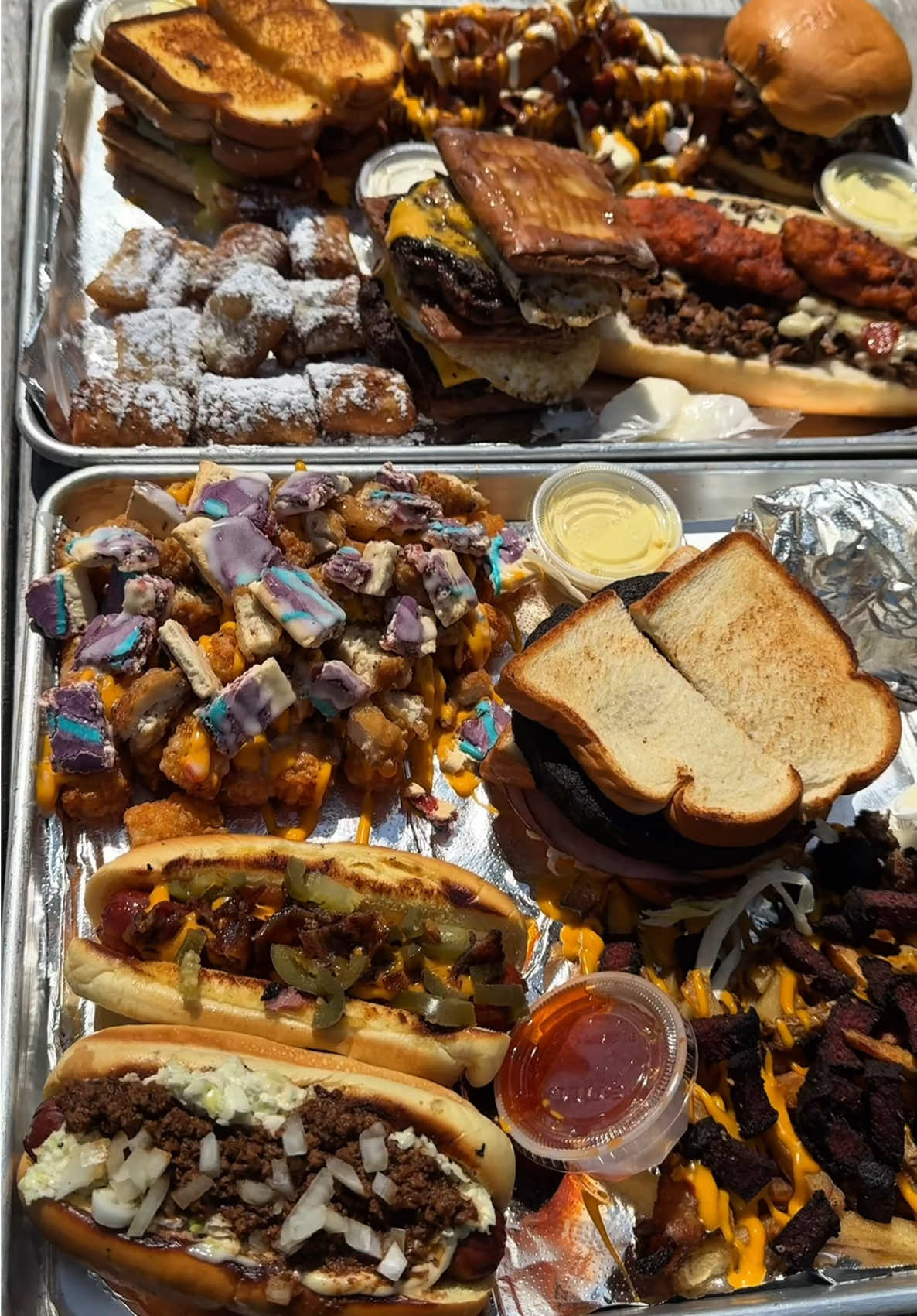 @Piedmont Aviation Snackbar The Biggest Food Hidden Gem in NC?📍Toaster Studel Burgers, Fried Bologna Loaded Fries?! #Foodie #foodtiktok #mukbang #eating #mukbangeatingshow 