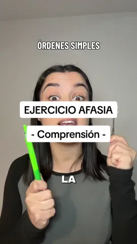 ✨EJERCICIO AFASIA ✨ Por aquí un ejemplo para trabajar con los pacientes con afasia que tienen la comprensión alterada 🧠 Ig: martaneurologopeda #dañocerebral #afasia #rehabilitación #ejercicio #logopedia 