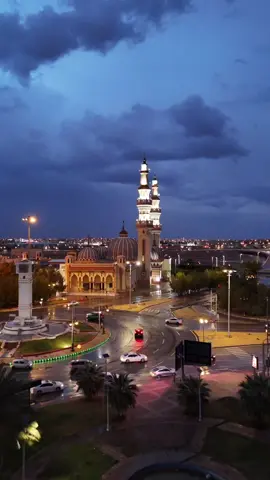 جمال مدينة عرعر مساءً من تصوير المبدع الأستاذ جمال بنية #عرعر 