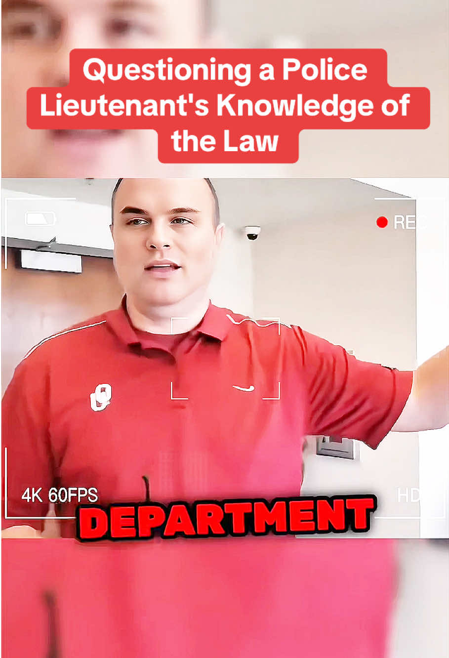 Questioning a Police Lieutenant's Knowledge of the Law#copsoftiktok #police #cops 
