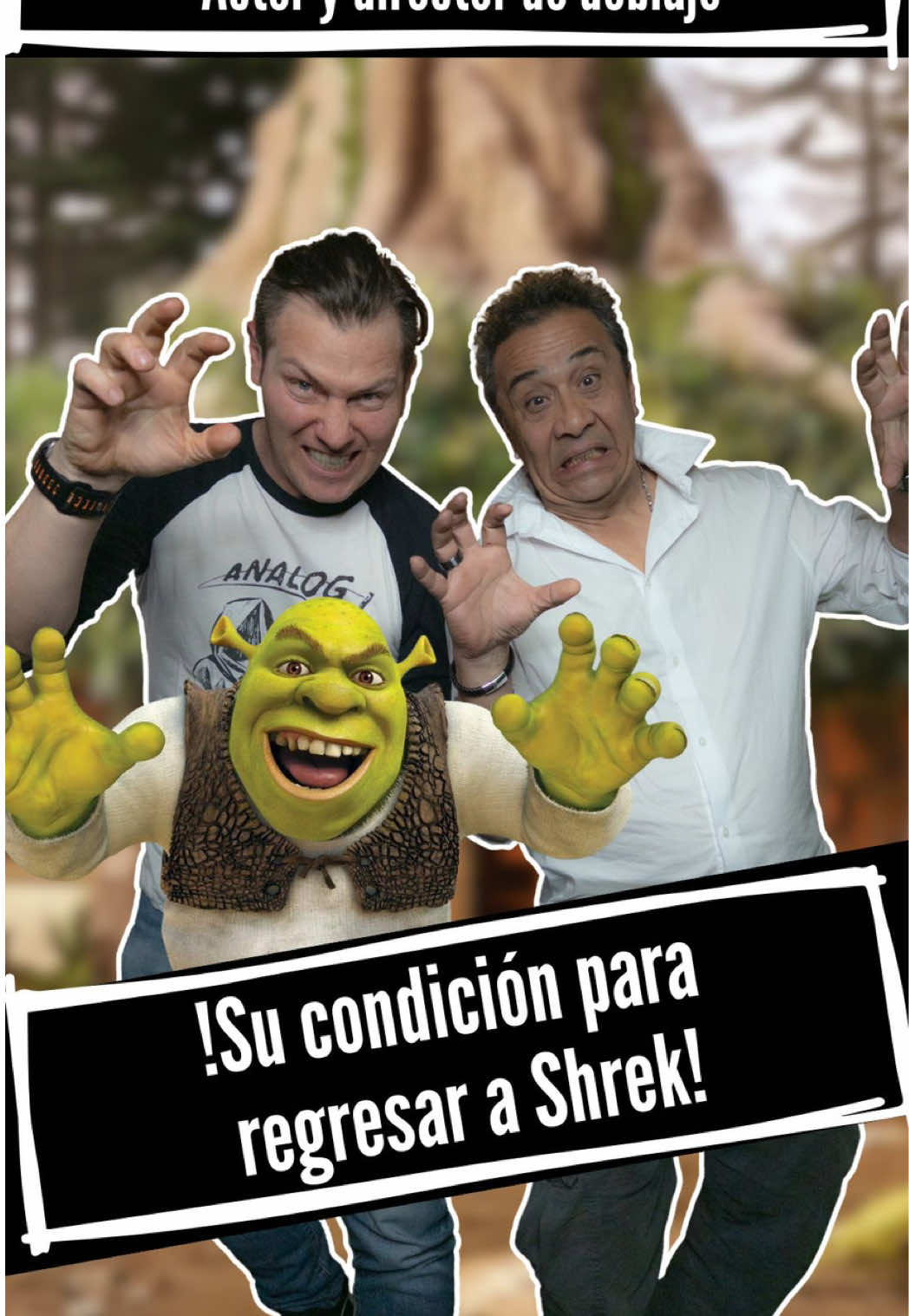 Alfonso Obregón nos habló de cuál es su condición para regresar a Shrek 😱👀 ¿Ya vieron la entrevista? 