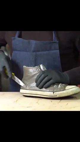 Part 1: Converse Sneaker Upcycling: From Trash to Treasure | ASMR Transformation. #shoe #shoemaker #handmade #amazing #foyou 