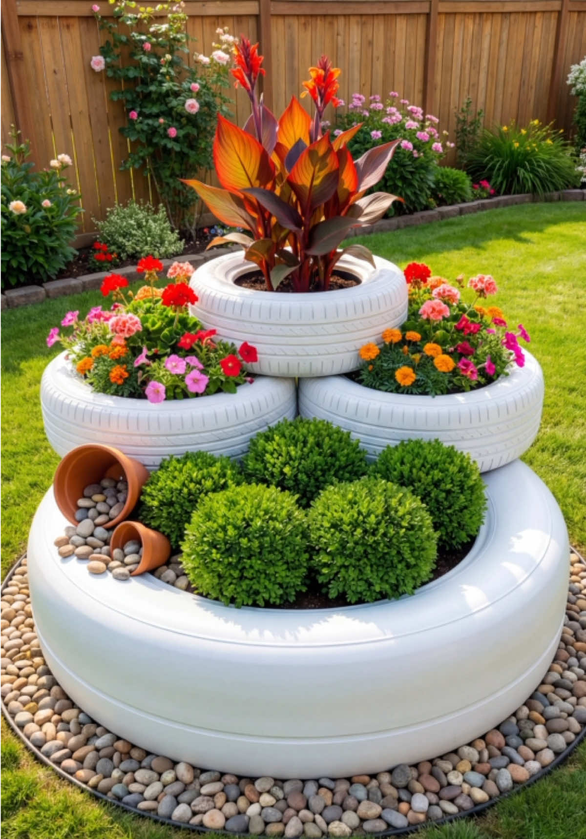 From Nothing to WOW Garden in Seconds 😳🌿 A smooth and satisfying garden build from start to finish. Watch how each layer comes together - planting flowers, arranging stones, and creating a beautiful final composition. Relaxing, aesthetic, and surprisingly simple. #satisfying, #oddlysatisfying, #timelapse, #hyperlapse, #beforeafter 