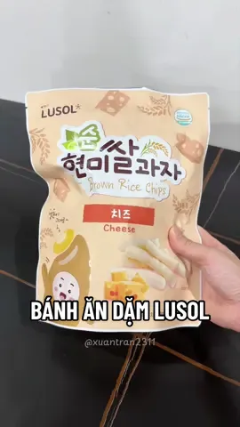 Bánh ăn dặm Lusol gì chưa các đồng ăn dặm ơi? 🤭 #banhandam #banhandamchobe #banhgaolutlusol #lusol #rewiewdochobe 