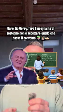 Caro Zio Gerry, fare l’insegnante di sostegno non è accettare quello che passa il convento 📚👩🏻‍🏫✍🏻 #gerryscotti #polemica 