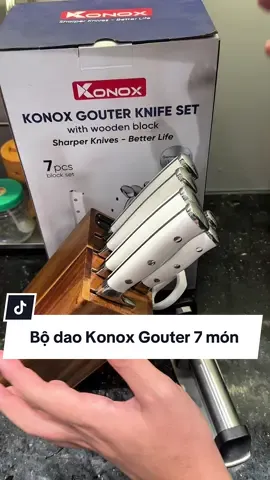 Bộ dao nhà bếp cao cấp Konox Gouter xịn xò cho căn bếp nhà mình #konox #konoxgouter #daokonoxcaocap #daonhabepcaocap #daokonoxgouter 