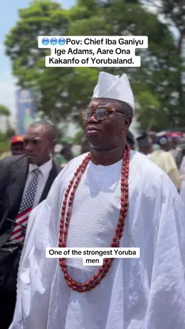 🥶🥶🥶Pov: Chief Iba Ganiyu Iba Adams, Aare Ona Kakanfo of Yorubaland. #abeokuta #yoruba #lisabi #goviral #fyp 