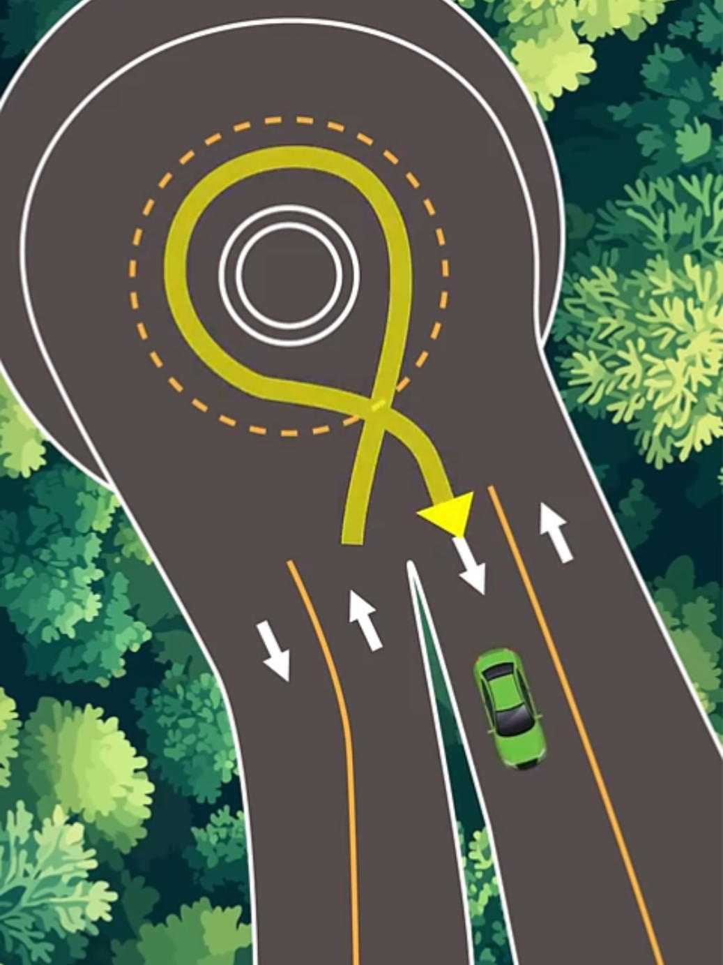 El error peligroso en rotondas de dos carriles 😲 #conducir #howto #traffic #drivingschool #fyp 
