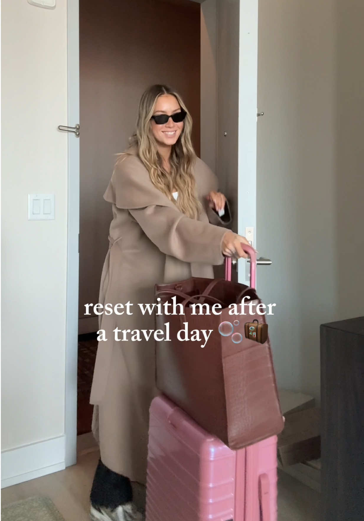 Reset with me after a travel day 🫧🧳 #resetvlog #unpacking 