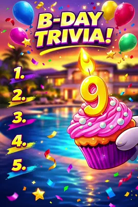 9th B-Day Trivia Time!⏰🥳 #fyp #birthday #trivia 