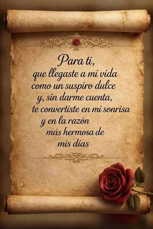 Para la mujer más hermosa del mundo 🌹🎁 Hoy quiero recordarte lo increíble que eres, lo mucho que vales y lo afortunado que soy de tenerte en mi vida 💖✨. Eres esa persona que con solo existir ilumina mis días, que con una sonrisa cambia todo mi mundo y que con su forma de ser me hace creer en el amor de verdad 😍🌷 No solo eres hermosa por fuera… lo que llevas en tu corazón es aún más lindo 🥺💞. Tu manera de cuidar, de querer y de estar, hace que todo tenga sentido, hace que cada momento a tu lado se sienta especial y único 💫❤️ Quiero que también recuerdes lo importante que es tu bienestar, que te cuides, que te des tu tiempo, que escuches a tu cuerpo y a tu mente 🫶✨. Porque verte bien, tranquila y feliz es lo que más deseo, porque tu paz también es la mía 🌸💖 Gracias por ser quien eres, por quedarte, por hacerme sentir tanto sin necesidad de nada más… solo siendo tú 🌈💘. Eres mi lugar favorito, mi pensamiento constante y la razón de muchas de mis sonrisas 🥰✨ Te amo 💕 #ParaTiMiAmor #MujerHermosa #AmorVerdadero #TeAmo #AmorBonito      💞