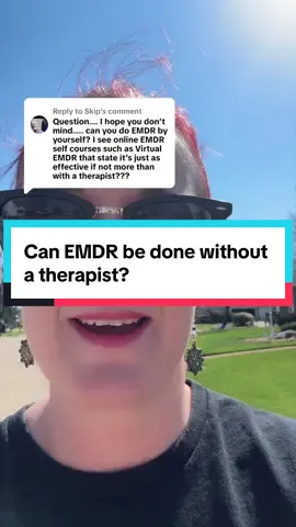 Replying to @Skip can you do EMDR by yourself?… No not really. But that doesn’t mean there’s not some benefit in doing BLS.  #emdr #lcsw #traumahealing 