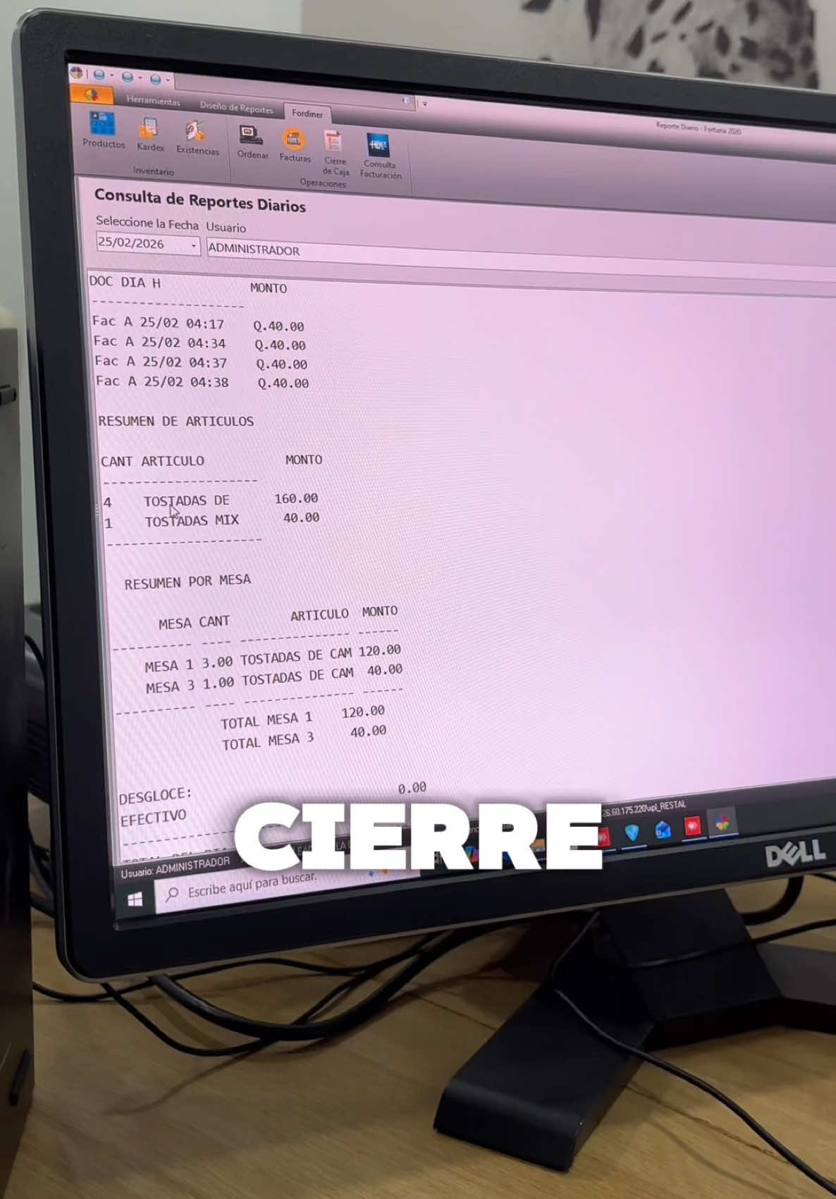 ¿Cansado de perder tiempo haciendo tu cierre de caja?  Con FortuSistemas lo haces rápido, ordenado y sin errores. Ten el control total de tus ventas y evita complicaciones en tu negocio. 📲Contáctanos y optimiza tu negocio desde hoy. #cierredecaja #fortusistemasgt #posGT #Negociosgt #Sistemaparanegocios