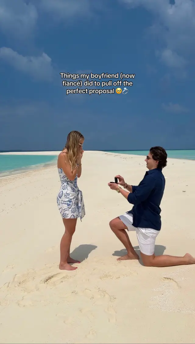 Truly was the most perfect engagement 🥹 #maldives #proposal #weddingtok 