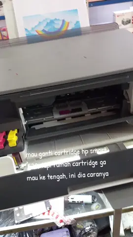 cara geser rumah cartridge hp smart tank 520 ketengah, agar bisa diganti catridge #printer #printerhpsmarttank520 #tutorialprinter #serviceprinter #printerhp 