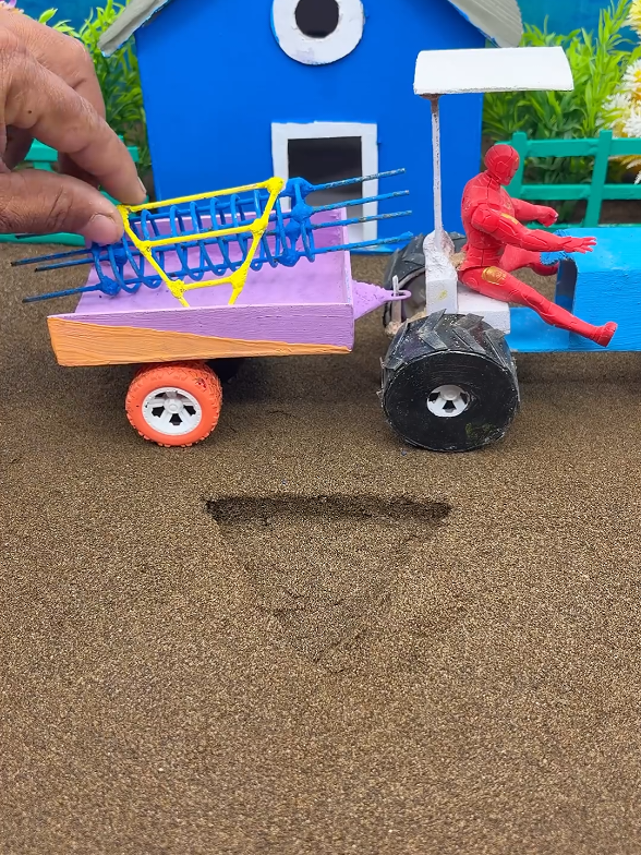 Amazing Mini Tractor Pillar Making Machine _ Real Working DIY Build 🚜 _shorts _youtubeshorts(1080