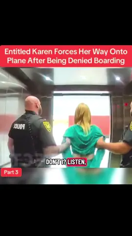 Entitled Karen Forces Her Way Onto Plane After Being Denied Boarding #cops #police #copsusa🚔🇺🇸 #policeofficer #foryou  