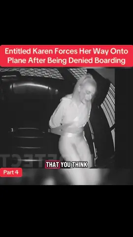 Entitled Karen Forces Her Way Onto Plane After Being Denied Boarding #cops #police #copsusa🚔🇺🇸 #policeofficer #foryou  