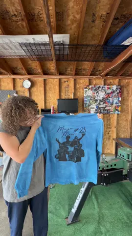 This came out absolutely gas 💨 Give me an idea for the next shirt in the comments ⬇️ #customshirt #screenprint #creativeprocess #mayamoore #fashiontok @Minnesota Lynx 