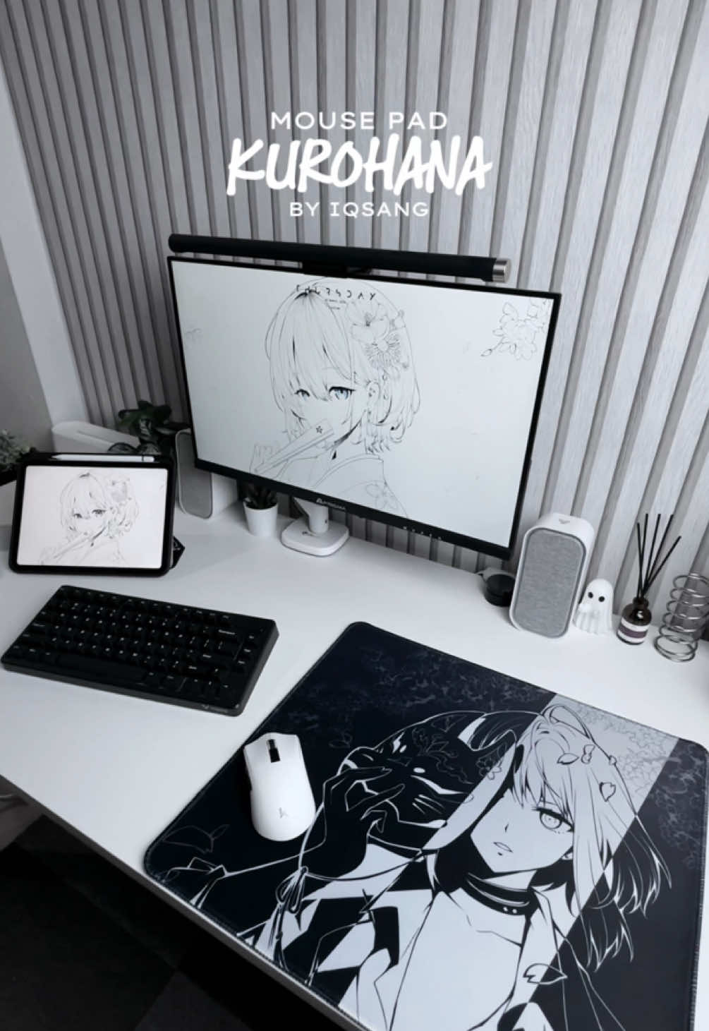 🤍🖤 #แผ่นรองเมาส์ #mousepad #mousepadgaming #ของดีบอกต่อ #สินค้าคุณภาพ 