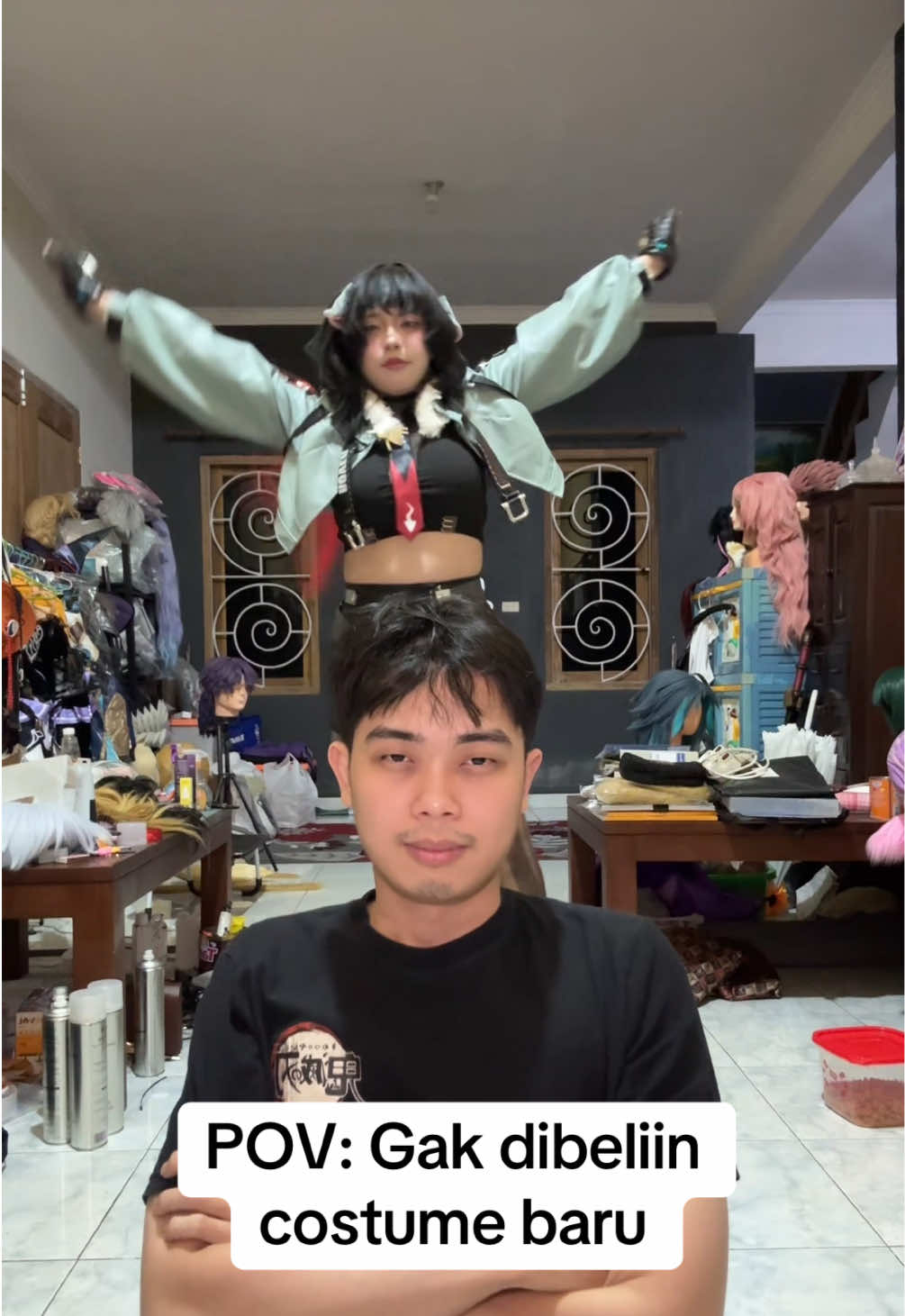 Otw geprek abang 😡#janedoe #zzzero #cosplay #Siblings #cosplayer 