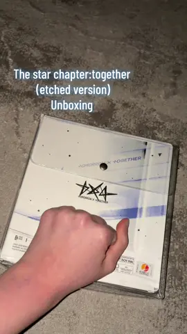 I feel like I'm kind of possessed but ,I'm FRIKIN HAPPYYY #txt #hueningkai #tomorrow_x_together #thestarchapter #txtalbumunboxing 