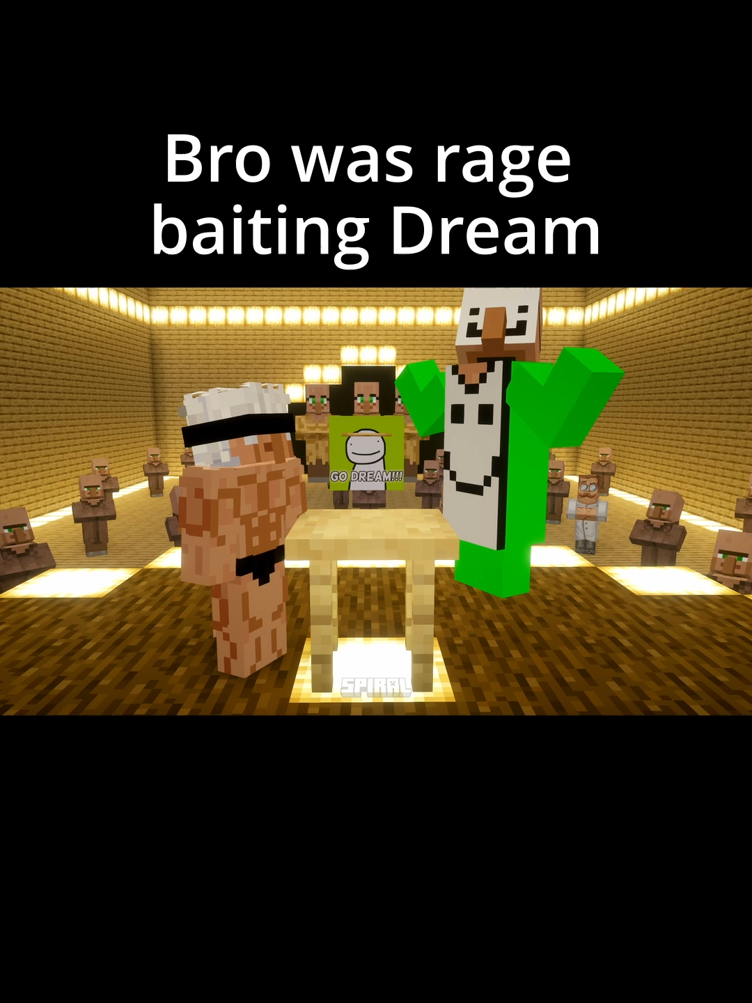 Minecraft Meme - The Ultimate Villager Power Slap Tournament #minecraft #minecraftmemes #villager