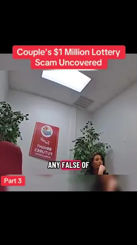 Couple's $1 Million Lottery Scam Uncovered #cops #police #copsusa🚔🇺🇸 #policeofficer #foryou  
