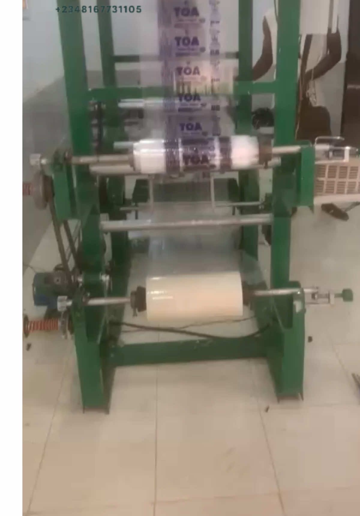 Another pure water nylon printing machine completed!   2/1 single color flexo and single colour cylinder. Sharp print with a Strong frame… #NylonPrintingMachine #FlexoPrintingMachine #PureWaterBusiness  #MadeInNigeriaMachines #JomaphTech