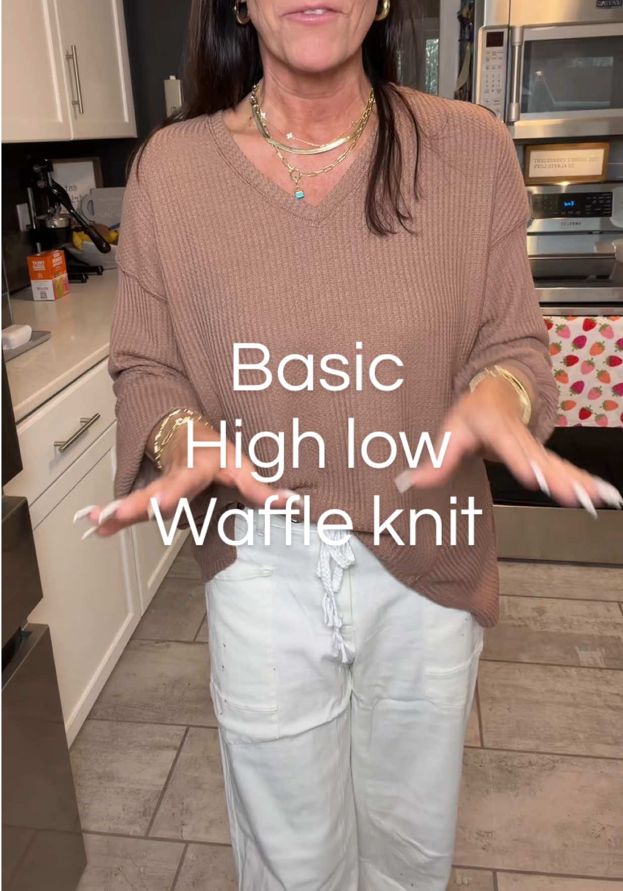 Waffle knit super flattering top, nice and flowy! Great colors to chose from! @DOKOTOO-US #Waffleknit #highlow #Flattering #springtops #springfashion      Dokotoo Womens Waffle Knit Tops Fashion Long Lantern Sleeve Casual Blouses V Neck Oversized T Shirts