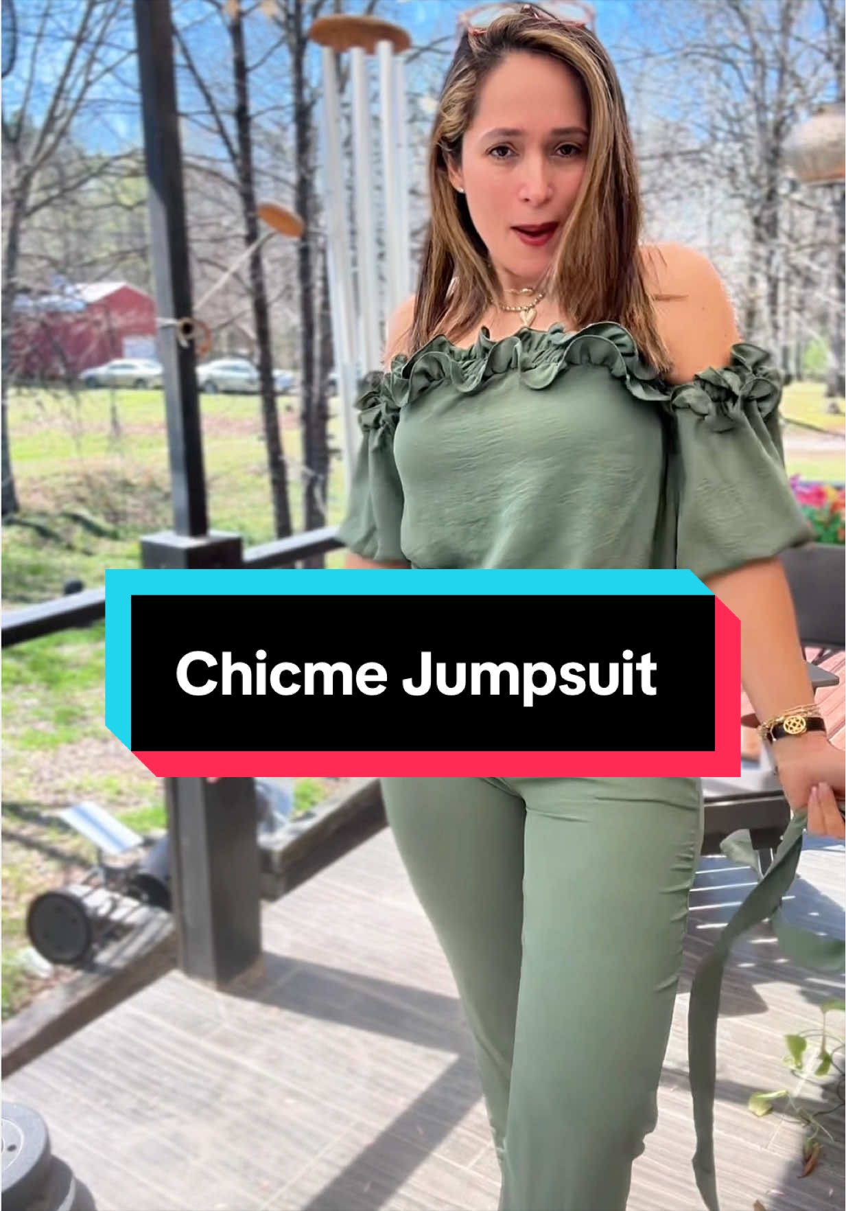 Replying to @worthwearing un jumpsuit super coqueto y elevado #jumpsuit #OOTD #Greenish #TikTokShopSpringGlowUp #TikTokShopCreatorPicks 