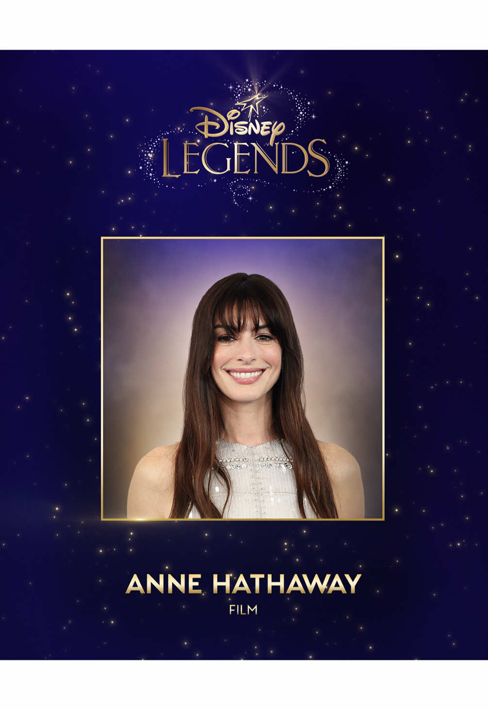 Congratulations to Anne Hathaway, who will be honored as a Disney Legend on Sunday, August 16 at #D23: The Ultimate Disney Fan Event presented by VISA.