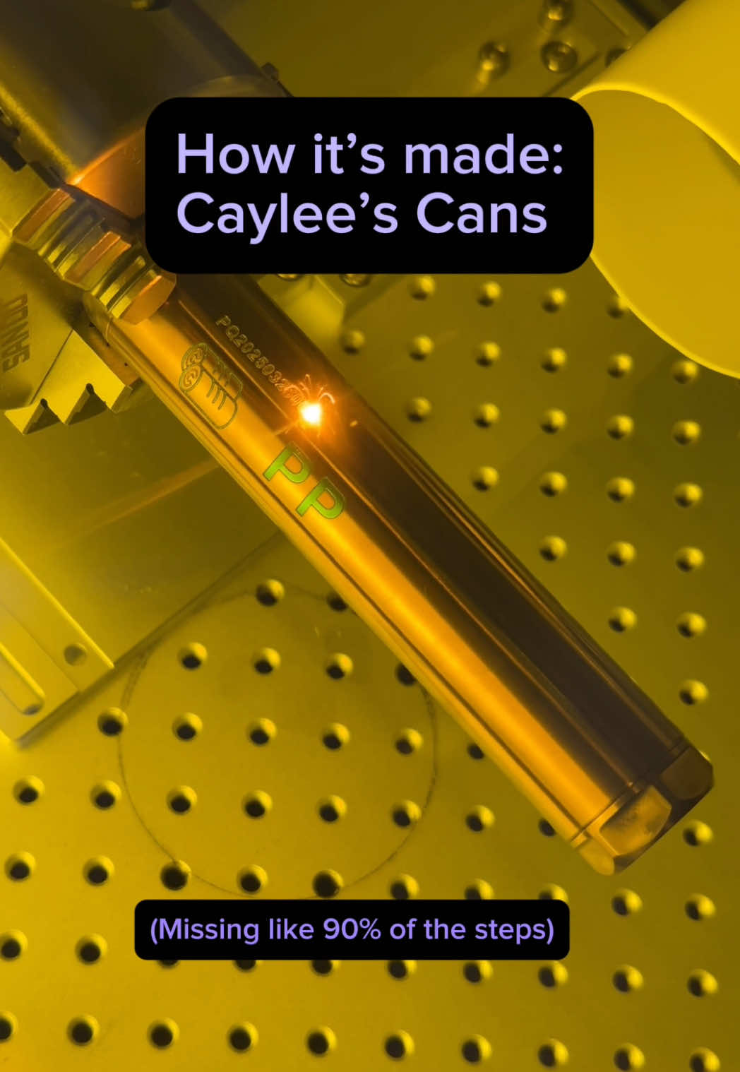 I’ll give someone a free hunk of titanium if they guess what PP means on this specific piece #cayleescans #machinist 