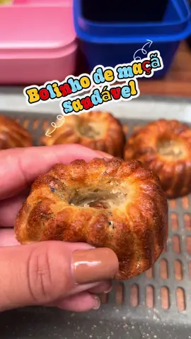 Bolinho de maçã saudavel para bebês #bolinhoparabebes #receitassaudaveis #introducaoalimentar 