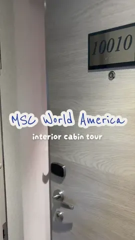 Cabin tour on MSC World America🛳️🌺🫶 #mscworldamerica #RoomTour #cruise #travel @MSC Cruises US @MSC Cruises Official 