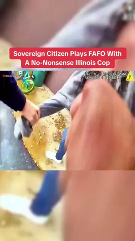 #creatorsearchinsights Sovereign Citizen Plays FAFO With A No-Nonsense Illinois Cop #cops #karma 