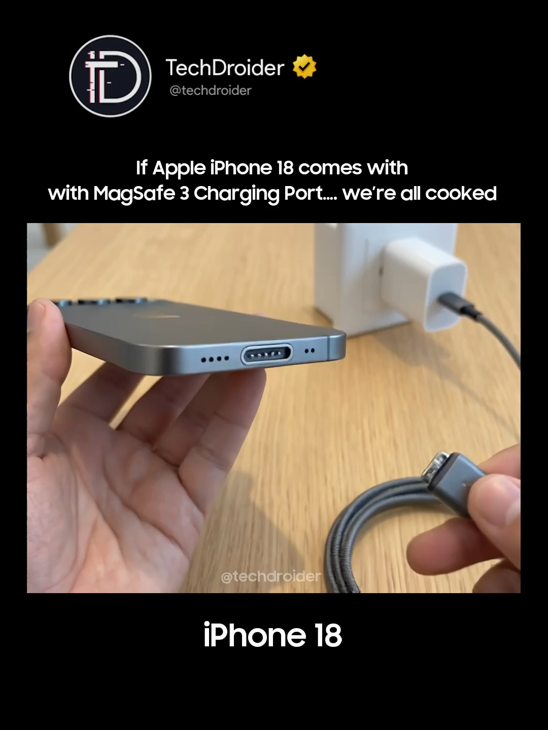 iPhone 18 Charging Port #Apple