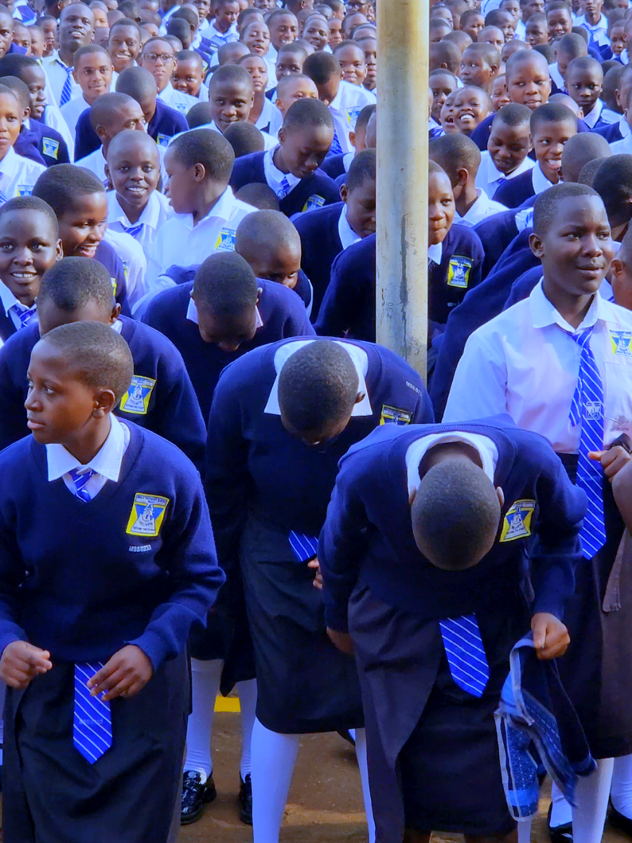 Today's Morning Parade was full of happiness. S1-S3 students.  #foryou #MbaleSS #morningvibes 