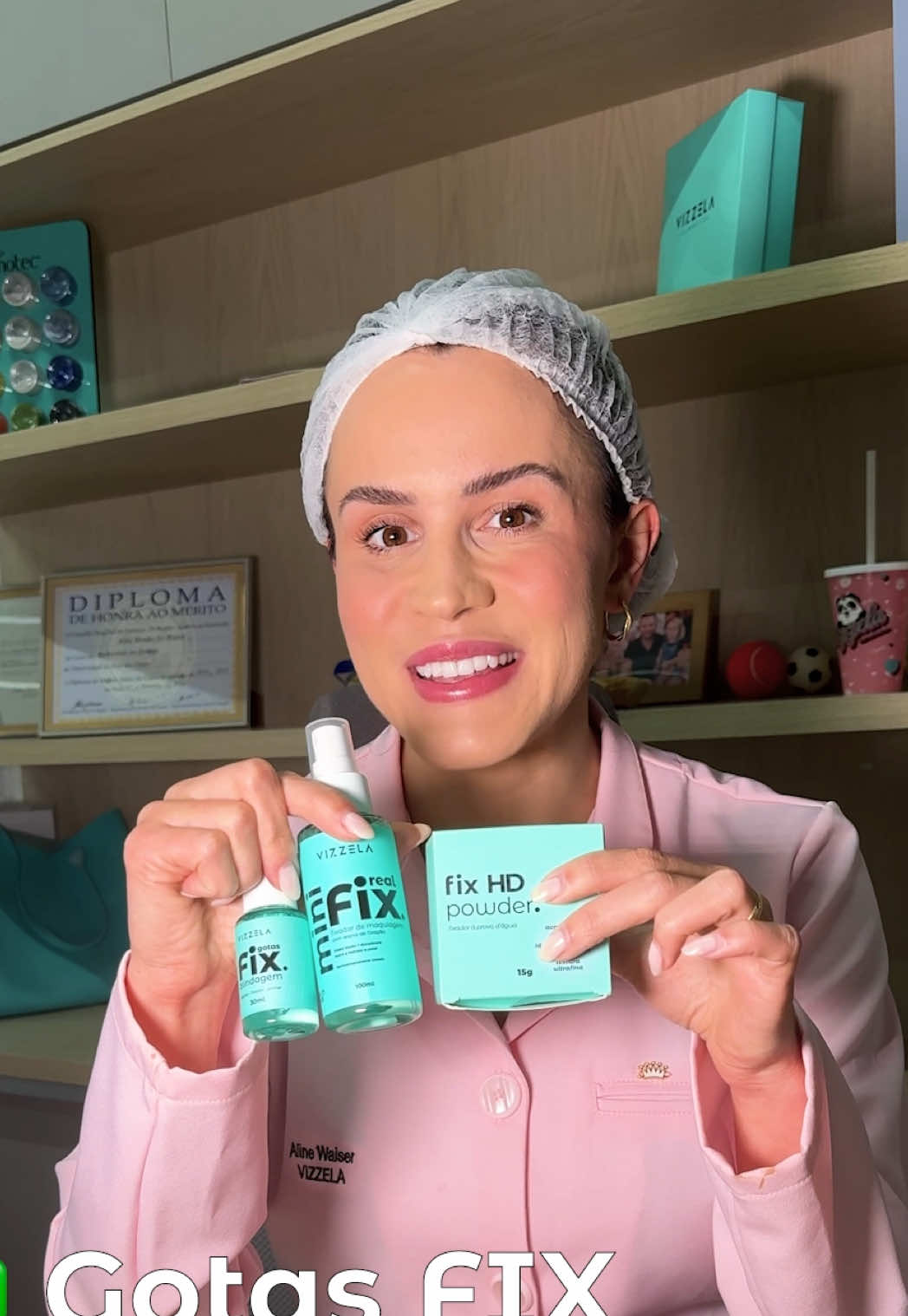 fixação de milhões, make intacta e zero preocupação ✨ linha fix entregando tudo 🐼💖