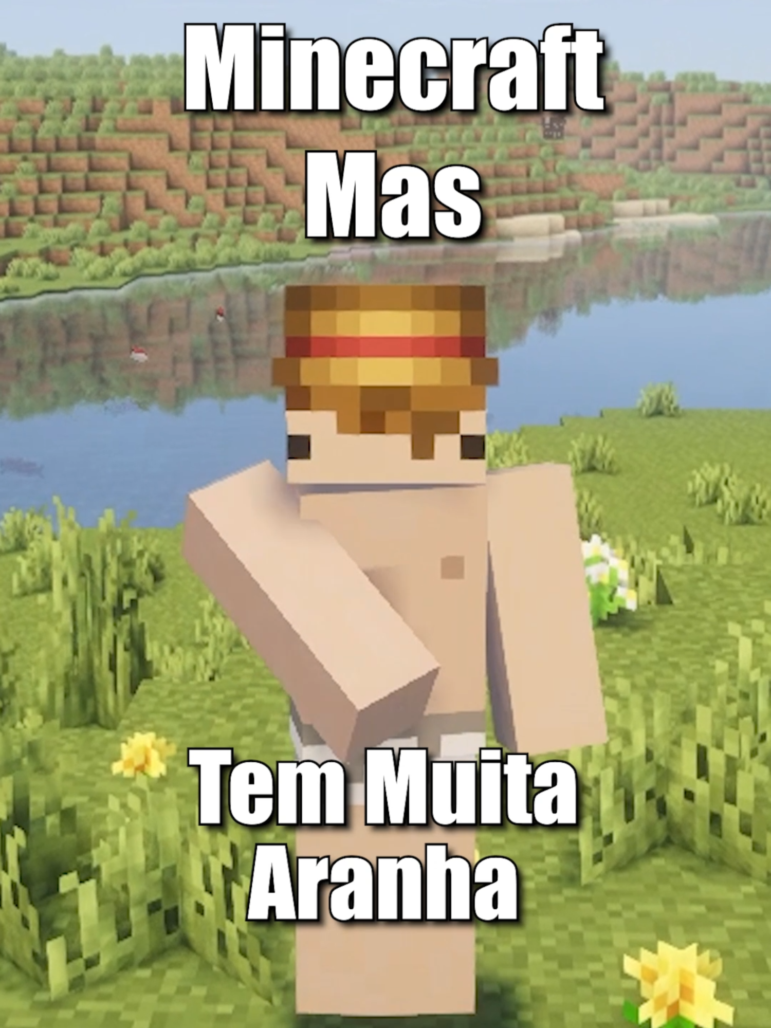 Minecraft mas tem Muita Aranha #fyp #Minecraft
