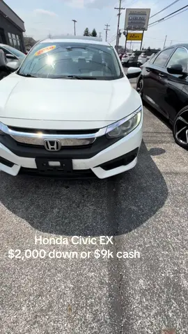 Honda Civic EX. $8,990 cash #fyp #Ohio #columbus #honda #civic 