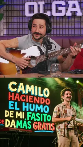 @Camilo haciendo “el humo de mi fasito” de damas gratis en @OLGA  #camilo #damasgratis #pablitolescano😎 #elhumodemifasito #cumbiaargentina 