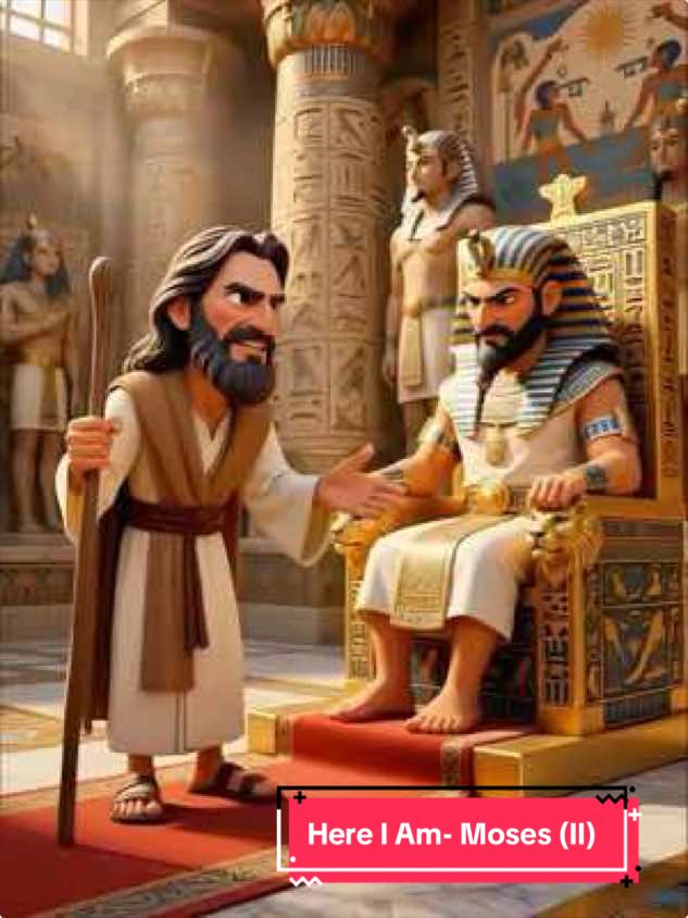 Here I Am - Part II 🙌✨ The same GOD who parted the Red Sea for Moses is the same GOD standing with you right now. GOD will make a way for you also.   Trust Him. Keep walking. 💛   ❤️ Like if this encouraged you   🔁 Share with someone who needs this hope   👉 Follow for more bible stories with songs  #Moses #BibleStory #GodWillMakeAWay #ChristianTikTok #moonlighttoons 