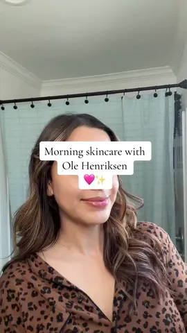 Morning, skin care routine🩷✨ #olehenriksen #skincareroutine #morningskincare #skin 