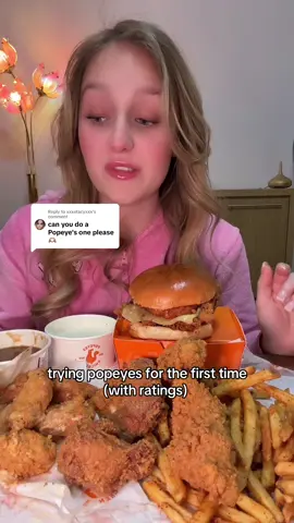 Replying to @xxxstacyxxx popeyes review!! @Popeyes Louisiana Chicken UK #popeyes #eatingvideos #mukbang #foodreview #eatdinnerwithme 