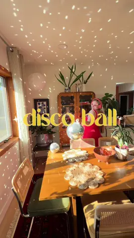The one essential of this household🪩✨🌟💫  #discoball #colorfulhome #whimsy #homedecorideas #homedecor oh I wasn’t sad I just needed a | disco ball | colorful home decor, whimsy home decor 