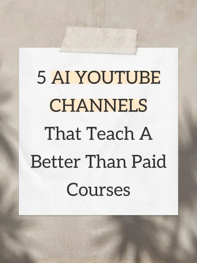 It’s 2026—the best education is literally free. 🆓 These 5 YouTube channels will teach you more about AI, automation, and prompting than any 