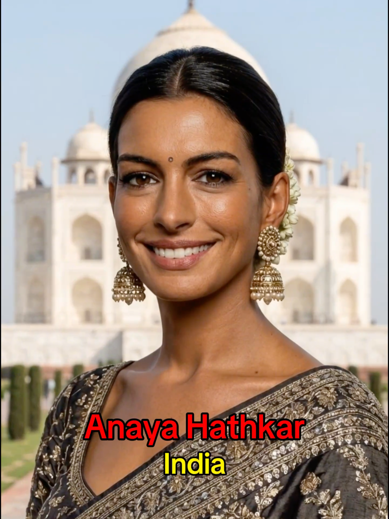 If Anne Hathaway was born in other countries... Which one hits the hardest? #fyp #viral #annehathaway #devilwearsprada #glowup