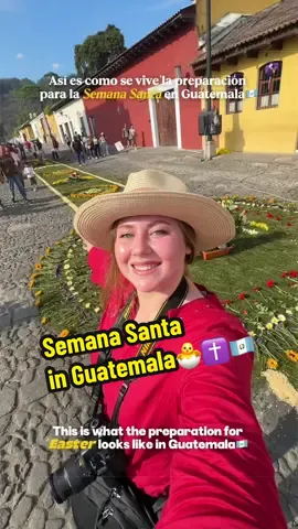 Interesting facts about Easter in Guatemala 🐣✝️🇬🇹 Semana Santa isn’t just Easter — it’s an entire week of traditions, considered one of the most beautiful celebrations in the world. 💛 Everything starts weeks before Easter: people prepare decorations, rehearse processions, and create alfombras — colorful carpets right on the streets. 💛 Alfombras are made from dyed sawdust, flowers, fruits, pine needles, and even vegetables — true works of art that last only a few hours. 💛 On procession days, large floats carrying religious figures pass over these carpets, carried by dozens of people. 💛 Each day of the week has its own meaning, but the most important are Good Friday and Easter Sunday. 💛 What’s fascinating is that all this beauty is created knowing it will be destroyed — that’s part of the symbolism: everything is temporary. This is more than just a holiday — it’s a blend of faith, culture, and stunning aesthetics that draws people from all over the world to Guatemala. Would you like to experience these traditions in person?😍 #guatemala #easter #semanasanta #semanasantaguatemala #semanasantaantigua