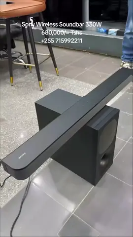 Sony Wireless Soundbar 330Watts🔥🔥    💰 Price : 680,000/= Tshs   PRODUCT FEATURES  ➡️ Powerful Sound & Subwoofer: 330W total ➡️ Virtual Surround Technology ➡️ Clearer Dialogue: ➡️ Easy Connectivity: ➡️ OLED Display & Control: ➡️ BRAVIA Integration LOCATION :- Kariakoo Msimbazi, jengo la Simba CALL/WHATSAPP 📱📞0715992211 #soundbar #sony #wirelesssoundbar #music #creatorsearchinsights 